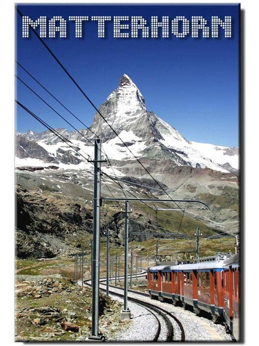 Imán Para Nevera Matterhorn Suiza Italia Recuerdo De Viaje C