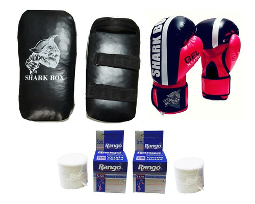 Escudos Paos Marca Shark Box Profesional Pvc Precio Por Par