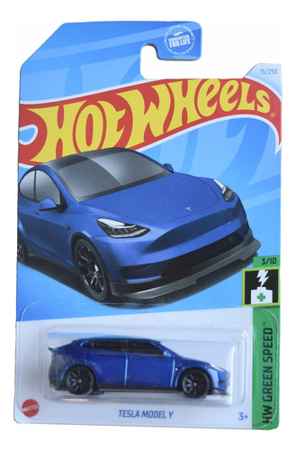 Coche Fundido A Presión Mattel Hot Wheels Tesla Model Y A Es