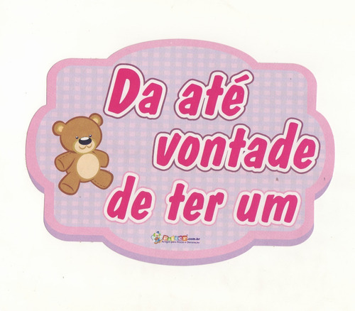 Imagem 4 de 10 de Placa Para Foto Chá De Bebê Menina 9 Unidades