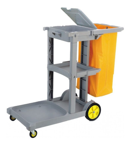 Imagen 3 de 5 de Carro Limpieza Porta Elementos Funcional Janitor - Equilimp