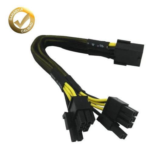 Imagen 1 de 6 de Cable Adaptador Splitter Cpu 8 A 2x Pcie 8 Pin (6+2) Mineria