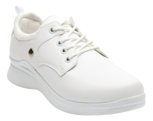 Zapato Enfermeria Blanco Para Mujer Ud-47 O-i