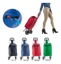 Comprar Carro De Compras Carrito De Mercado Plegable Con Ruedas