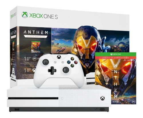 Microsoft Xbox One S 1TB Anthem Legion of Dawn Edition cor  branco