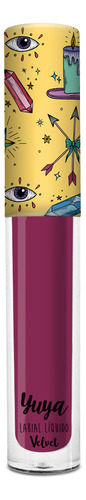 Yuya Labial Liquido Un Besito 3g Lipstick Larga Duración Color Violeta oscuro
