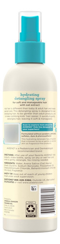 Spray Desenredante Aveeno Kids Con Extracto De Avena, Suave