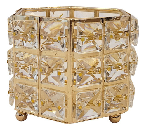 Imagen 1 de 2 de Candelabro Porta Velas Color Oro / Plata M3 - Sheshu Home