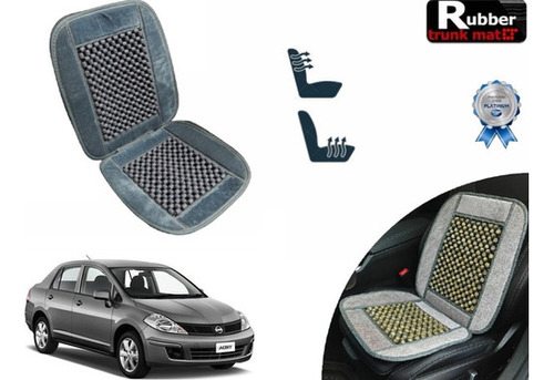 Cubre Respaldo Gris Asiento Bolitas Nissan Tiida 2015