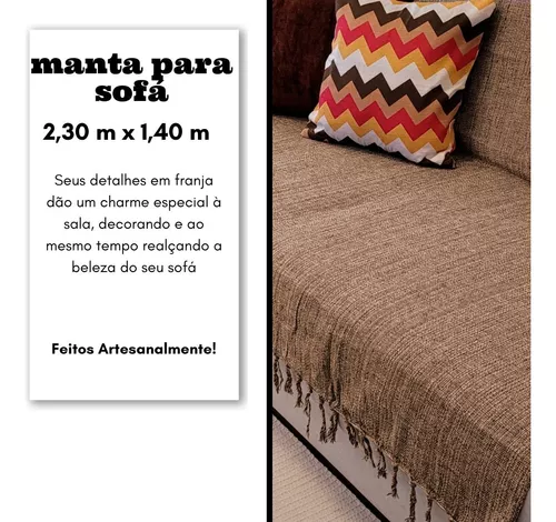 Manta decorativa Mantas manta para sofá em algodão decorativa Manta para sofá  grande multiuso Luxuosa Gigante