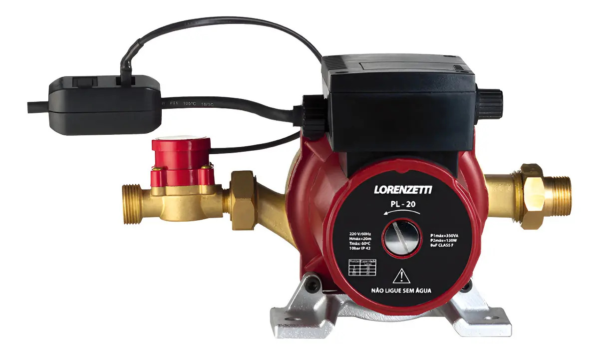 Pressurizador De Água Pl20 350w 20 Mca - Lorenzetti