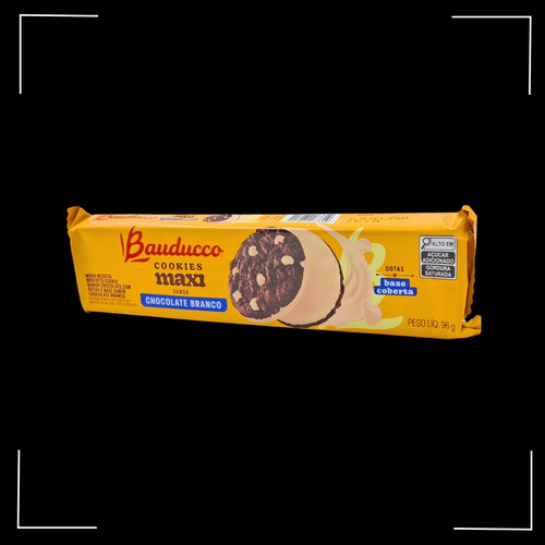 Biscoito Cookie Maxi Branco 96g Bauducco - Kit 3 Un