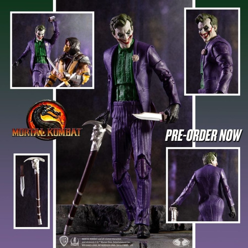 Mortal Kombat 11 The Joker, Guasón Figura 18 Cm Mcfarlane