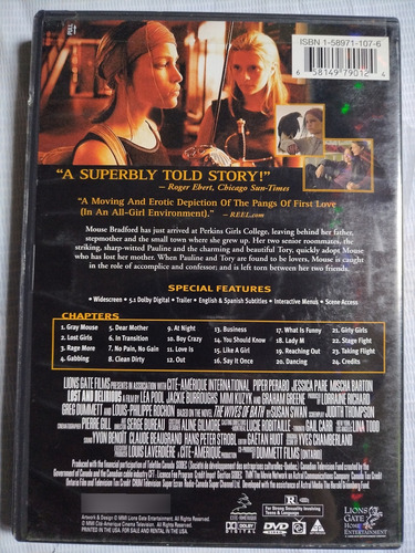 Lost And Delirious Pipper Perabo Película Dvd Original (Usado)