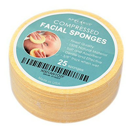 Esponjas Faciales Comprimidas , 25 Unidades, Usa.