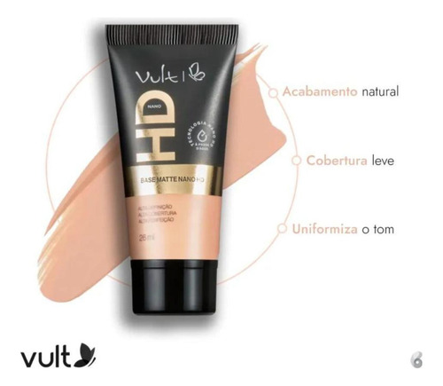 Base Matte Vult Tecnologia Nano Hd V130 26ml