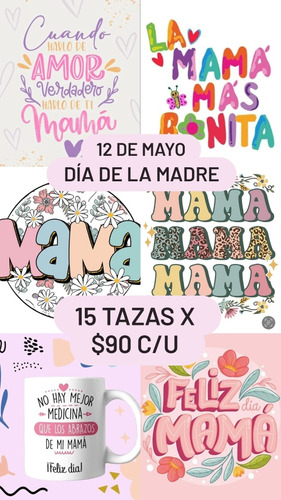 Tazas Personalizadas Día De La Madre Emprendedores, Reventa