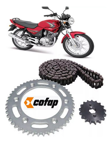 Kit Relação Yamaha Ybr Factor 125 2004 2005 2006 Diant Cofap