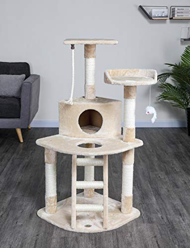 Casa En Condominio Go Pet Club Cat Tree, 32 W X 25 L X 47.5 