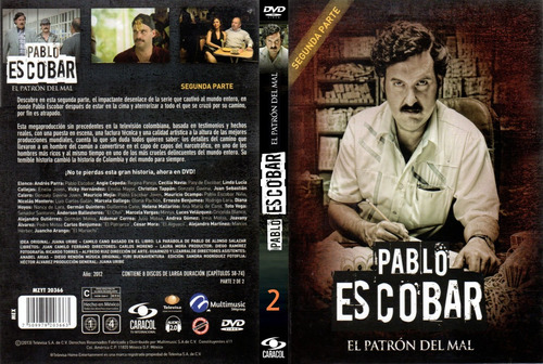 Pelicula Serie Tv Dvd Escobar El Patron Del Mal Completa