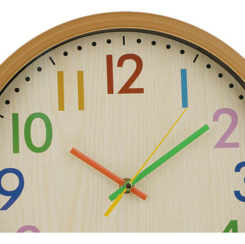 Fweaad Reloj De Pared De Cocina Retro Con Efecto De Madera