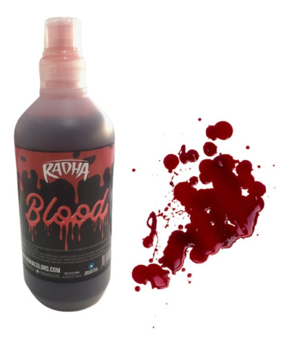 Imagen 1 de 10 de Sangre Artificial Splash 500 Ml Maquillaje Halloween