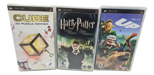 Paquete De Juegos Psp Cube, Up, Harry Potter The Order Otf 