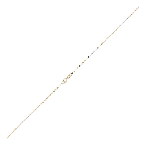 Cadena De 14k Oro Tres Colores, 0.6 Gramos Tres Colores (Usado)