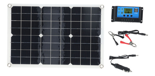 Panel De Carga De Batería Solar 50w Monocristalino Dc