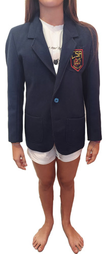 Blazer/ Saco Colegial Azul Talle 10/12  100% Lana Excelente