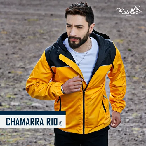 Chaqueta impermeable, rompevientos y liviana con capucha para hombre