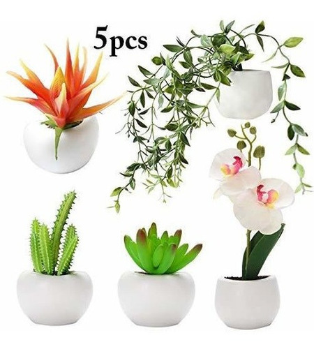 Justdolife Refrigerador Imán, Flores Artificiales Plantas