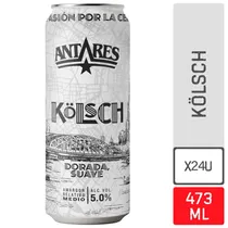 Comprar Cerveza Antares Kolsch Artesanal Rubia Lata - Pack X24