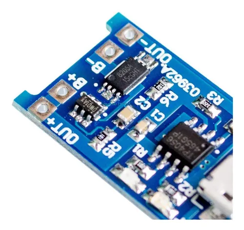 Modulo De Carga 18650 Tp4056 5v 1a X 4 Und