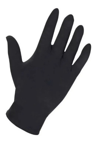 Guantes Latex Negro Medium Professional Black Gloves X 20 Un