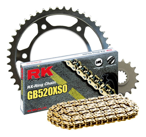 Rk Racing Chain Acero Trasero Piñon Cadena Kit Conversion