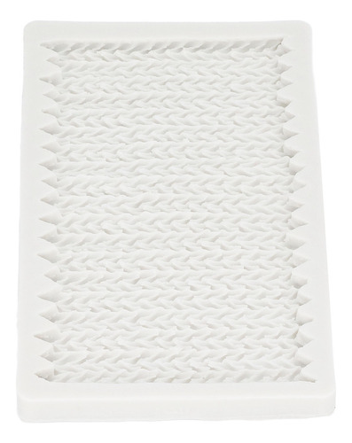 Molde De Silicona Para Fondant, Textura De Tejido, Silicona