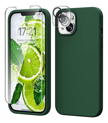 Funda Tocol Para iPhone 14 C/ Cubre Cam Pant Green