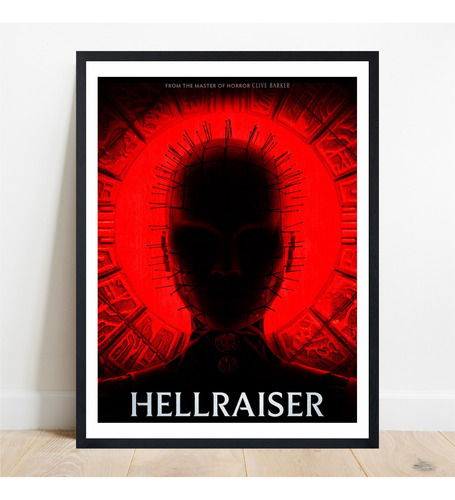 Cuadro Decorativo Hellraiser Cenobita Clive Barker Pelicula Negro Negro