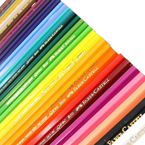 Imagen 5 de 5 de 36 Colores Profesionales Lápices Hexagonal Faber Castell