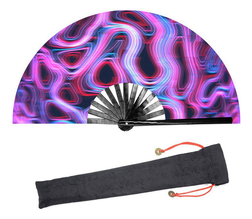 Ventilador De Mano Plegable Raves Para Mujeres Y Hombres, Ve