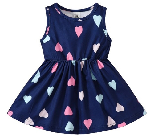 Vestido Bebé Con Estampado De Corazón