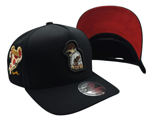 Gorra Chapo Guzman 701 Premium Negro/rojo Unitalla