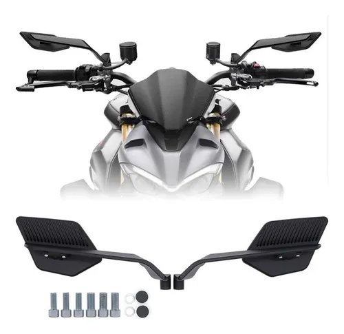 Alerón De Espejos Retrovisor Tipo Stealth Naked Max 2pcs New