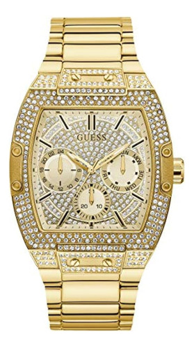 Reloj De Cuarzo Guess Para Hombre Con Correa De Acero Inoxid