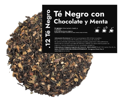 Te En Hebras Hora De Blendear X 250g - .12 Chocolate Y Menta