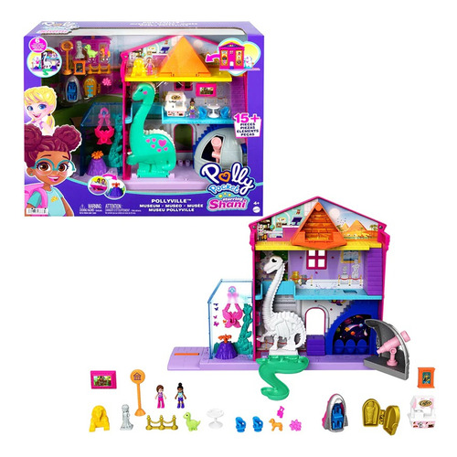 Playset Polly Pocket Starring Shani -museo Pollyville