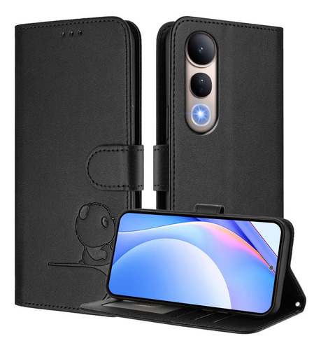 Funda Para Teléfono Inteligente Honor X9 X9a X9b X9c, Ranura Para Tarjetas Panda, Funda Tipo Cartera