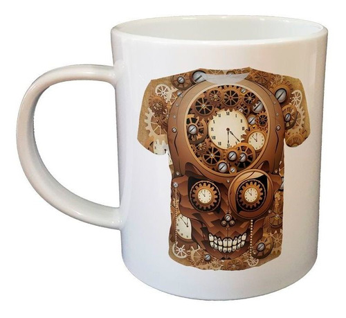 Taza De Plastico Steampuk Art Remera Metal