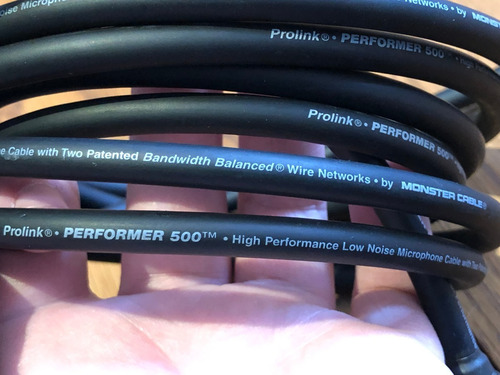 Monster Cable Prolink Performer 500 Xlr Profesional Orig. 2m